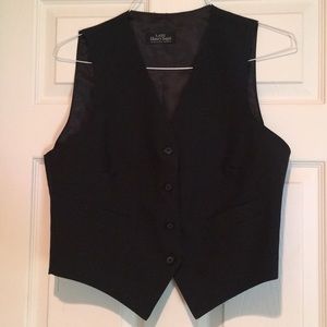 Black Tuxedo Inspired Vest, Ladies Small